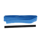 Maxbell Non-slip Stretchy Tennis Racquet Sweat Fishing Rod Grip Tape Blue and Black