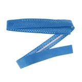 Maxbell Non-slip Stretchy Tennis Racquet Sweat Fishing Rod Grip Tape Blue and Black