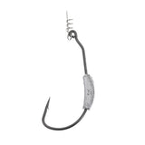Maxbell 10pcs High Carbon Steel Weighted Wide Gap Spring Fishing Hook with Twistlock