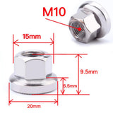 Maxbell 20x Track Nuts Bicycle Wheel BMX Fixie Axle Vintage Old School for Rear Hub