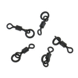 Maxbell 100Pcs Carp Fishing Swivels Micro Hook Ring Swivels Connector Chod Rig