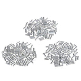Maxbell 200Pcs Single Aluminum Fishing Crimp Sleeves Wire Leader Sleeve Connectors