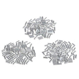 Maxbell 200Pcs Single Aluminum Fishing Crimp Sleeves Tube Fishing Tackle Sleeves