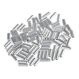 Maxbell 200Pcs Single Aluminum Fishing Crimp Sleeves Tube Fishing Tackle Sleeves