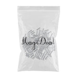 Maxbell 200Pcs Single Aluminum Fishing Crimp Sleeves Wire Leader Sleeve Connectors