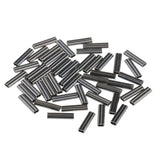 Maxbell 3xDouble Barrel Copper Crimp Sleeves Fishing Crimps for Rig Making 0.8mm Bore