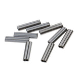 Maxbell 3xDouble Barrel Copper Crimp Sleeves Fishing Crimps for Rig Making 0.8mm Bore