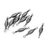 Maxbell 20Pcs Copper Quick Sinker Fishing Swivels Rolling Barrel Swivels Tackle