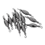 Maxbell 20Pcs Copper Quick Sinker Fishing Swivels Rolling Barrel Swivels Tackle