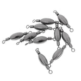 Maxbell 20Pcs Copper Quick Sinker Fishing Swivels Rolling Barrel Swivels Tackle