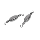 Maxbell 20Pcs Copper Quick Sinker Fishing Swivels Rolling Barrel Swivels Tackle