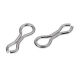 Maxbell 50pcs Alloy Brass Sinker Eyes Eyelets for Lead Weight Mold Fishing Tackle L