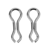 Maxbell 50pcs Alloy Brass Sinker Eyes Eyelets for Lead Weight Mold Fishing Tackle L - Aladdin Shoppers