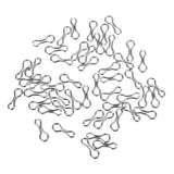 Maxbell 50pcs Alloy Brass Sinker Eyes Eyelets for Lead Weight Mold Fishing Tackle L - Aladdin Shoppers