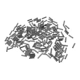 Maxbell 400pcs Copper Single Crimp Connector Crimping Loop Sleeve for Rig Making