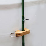 Maxbell 6pcs Wooden Fly Fishing Rod Rack Holder Magnetic Rod Guard Transport System