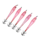 Maxbell 10pcs Squid Lure Jig Hook Lure Hard Plastic Baits Glow in Dark Fishing Tool