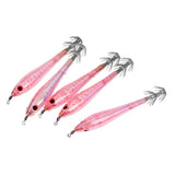 Maxbell 10pcs Squid Lure Jig Hook Lure Hard Plastic Baits Glow in Dark Fishing Tool