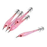 Maxbell 10pcs Squid Lure Jig Hook Lure Hard Plastic Baits Glow in Dark Fishing Tool