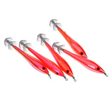 Maxbell 10pcs Squid Lure Jig Hook Lure Hard Plastic Baits Glow in Dark Fishing Tool
