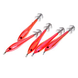 Maxbell 10pcs Squid Lure Jig Hook Lure Hard Plastic Baits Glow in Dark Fishing Tool