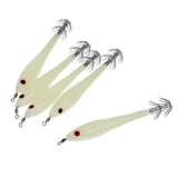 Maxbell 25Pcs Noctilucent Squid Lures Cuttlefish Saltwater Fishing Lure Hook Baits, Glow in Dark - Aladdin Shoppers
