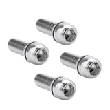 Maxbell 40Pcs Bicycle Stem Screws Water Bottle Cage Bolts Socket Screws Silver M7