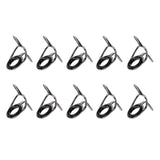 Maxbell 20Pcs Ceramic Eye Rings Fishing Rod Guides Tips Stainless Steel Frame