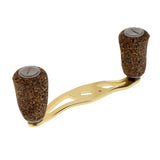 Maxbell Carbon Fiber Fishing Reel Handle Wood Knob for Baitcasting Reel 85mm Gold - Aladdin Shoppers