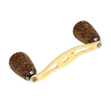 Maxbell Carbon Fiber Fishing Reel Handle Wood Knob for Baitcasting Reel 85mm Gold - Aladdin Shoppers