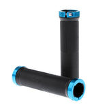 Maxbell Maxbell 1 Pair Mountain Bike Handlebar Cover Grips Smooth Soft Rubber Handle Blue