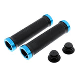 Maxbell Maxbell 1 Pair Mountain Bike Handlebar Cover Grips Smooth Soft Rubber Handle Blue