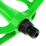 Maxbell Integrally-molded Bike Bicycle Pedals 9/16" Bearing Platform Pedals Green - Aladdin Shoppers