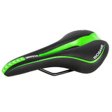 Maxbell Maxbell Soft Mountain Bike Seat Padded Saddle Soft Seat Cushion Cover Black green