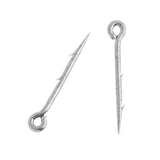 Maxbell 40Pcs High-carbon Steel Sea Fishing Worm Hooks Fishhook Live Bait Hooks