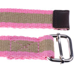 Maxbell Maxbell Yoga Stretch Strap D-Ring Belt Band Fitness Leg Exercise Training Pink khaki