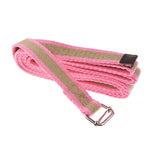 Maxbell Maxbell Yoga Stretch Strap D-Ring Belt Band Fitness Leg Exercise Training Pink khaki