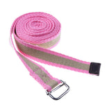 Maxbell Maxbell Yoga Stretch Strap D-Ring Belt Band Fitness Leg Exercise Training Pink khaki