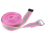 Maxbell Maxbell Yoga Stretch Strap D-Ring Belt Band Fitness Leg Exercise Training Pink khaki