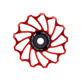 Maxbell Maxbell Bike Jockey Wheel Bicycle Ceramic Bearing Rear Derailleur Pulley 13T Red