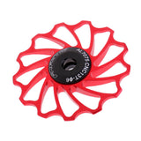 Maxbell Maxbell Bike Jockey Wheel Bicycle Ceramic Bearing Rear Derailleur Pulley 13T Red