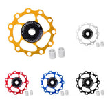 Maxbell Maxbell Bike Jockey Wheel Bicycle Rear Derailleur Guide Pulley 11T Bearing Silver