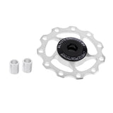 Maxbell Maxbell Bike Jockey Wheel Bicycle Rear Derailleur Guide Pulley 11T Bearing Silver