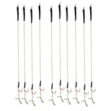 Maxbell 20Pcs Fishing Hair Rigs Assorted Hand Tied Carp Fishing Barbless Hooks