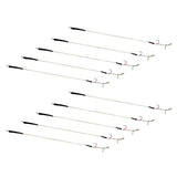 Maxbell 20pcs Carp Fishing Hair Rigs with Barbless Hooks Hand Tied Braided Thread