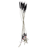 Maxbell 20Pcs Fishing Hair Rigs Assorted Hand Tied Carp Fishing Barbless Hooks