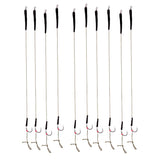 Maxbell 20pcs Carp Fishing Hair Rigs with Barbless Hooks Hand Tied Braided Thread