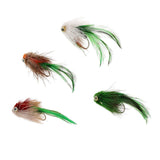 Maxbell 4pcs Popper Flies Fly Hook Trout Bass Bug Popper Fishing Flies Simulation Flies Fresh/Saltwater Artificial Lure - Aladdin Shoppers