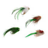 Maxbell 4pcs Popper Flies Fly Hook Trout Bass Bug Popper Fishing Flies Simulation Flies Fresh/Saltwater Artificial Lure - Aladdin Shoppers