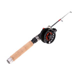 Maxbell Telescopic Mini Ultra-light Ice Fishing Rod Pole Fishing Tool Wood+4B Reel - Aladdin Shoppers